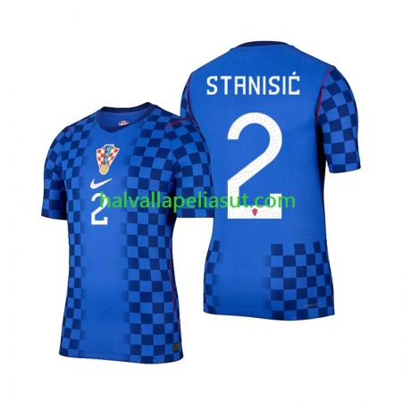 Jalkapallo Pelipaidat/Peliasut Kroatia Josip Stanisic 2 Vieraspaita World Cup 2026 Lyhythihainen Jalkapallo Pelipaidat/Peliasut Kroatia Josip Stanisic 2 Vieraspaita World Cup 2026 Lyhythihainen